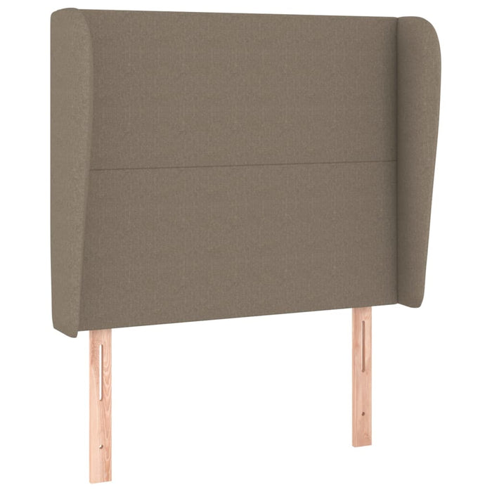 Tăblie de pat cu aripioare gri taupe 83x23x118/128 cm textil WALTI