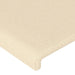Tăblie de pat cu aripioare, crem, 83x23x118/128 cm, textil - WALTI WALTI