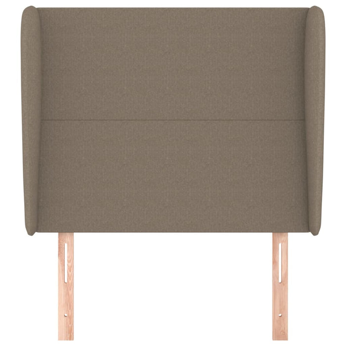 Tăblie de pat cu aripioare gri taupe 93x23x118/128 cm textil - WALTI WALTI