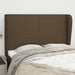 Tăblie de pat cu aripioare maro închis 147x23x118/128 cm textil - WALTI WALTI