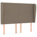 Tăblie de pat cu aripioare gri taupe 147x23x118/128 cm textil - WALTI WALTI