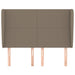 Tăblie de pat cu aripioare gri taupe 147x23x118/128 cm textil - WALTI WALTI