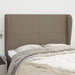 Tăblie de pat cu aripioare gri taupe 147x23x118/128 cm textil - WALTI WALTI