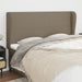 Tăblie de pat cu aripioare gri taupe 163x23x118/128 cm textil - WALTI WALTI