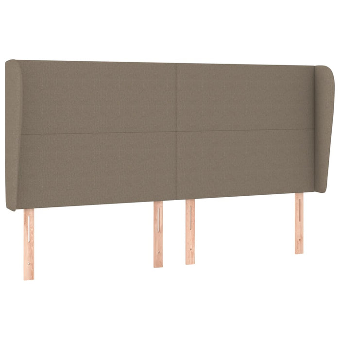 Tăblie de pat cu aripioare gri taupe 183x23x118/128 cm textil - WALTI WALTI