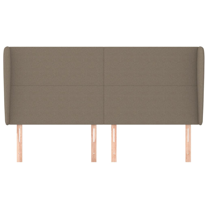 Tăblie de pat cu aripioare gri taupe 183x23x118/128 cm textil - WALTI WALTI
