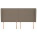 Tăblie de pat cu aripioare gri taupe 183x23x118/128 cm textil - WALTI WALTI