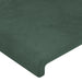 Tăblie pat cu aripioare verde închis 203x23x118/128cm catifea - WALTI WALTI