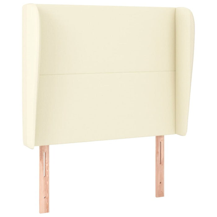 Tăblie de pat cu aripioare, crem, 83x23x118/128 cm, piele eco - WALTI WALTI