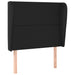 Tăblie de pat cu aripioare, negru, 93x23x118/128 cm, piele eco - WALTI WALTI