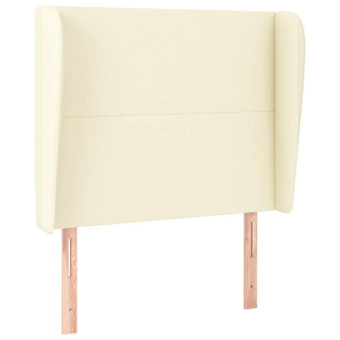 Tăblie de pat cu aripioare, crem, 103x23x118/128 cm, piele eco - WALTI WALTI