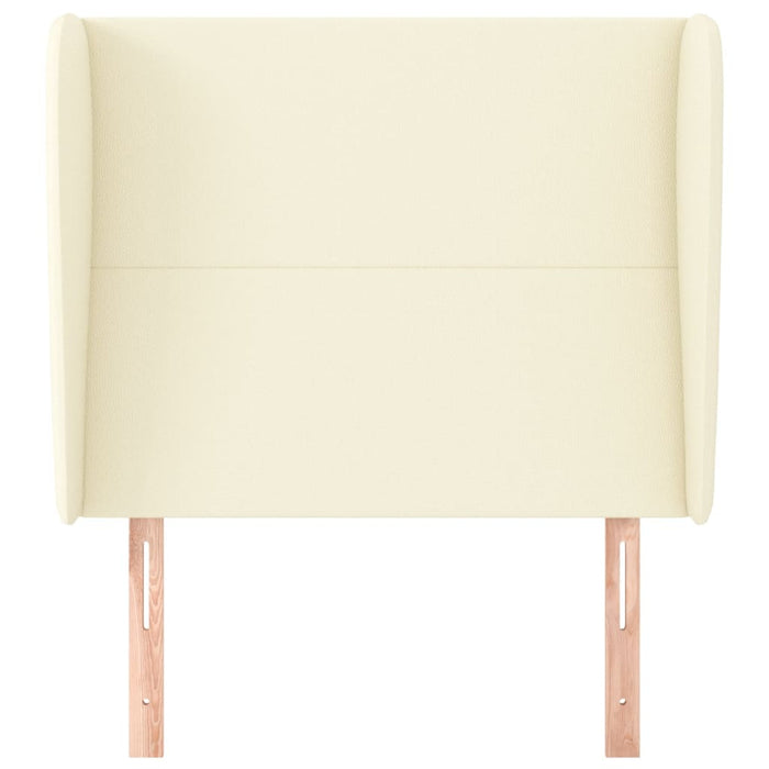 Tăblie de pat cu aripioare, crem, 103x23x118/128 cm, piele eco - WALTI WALTI