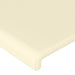 Tăblie de pat cu aripioare, crem, 103x23x118/128 cm, piele eco - WALTI WALTI