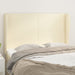 Tăblie de pat cu aripioare, crem, 147x23x118/128 cm, piele eco - WALTI WALTI