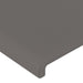 Tăblie de pat cu aripioare gri 147x23x118/128 cm piele eco - WALTI WALTI