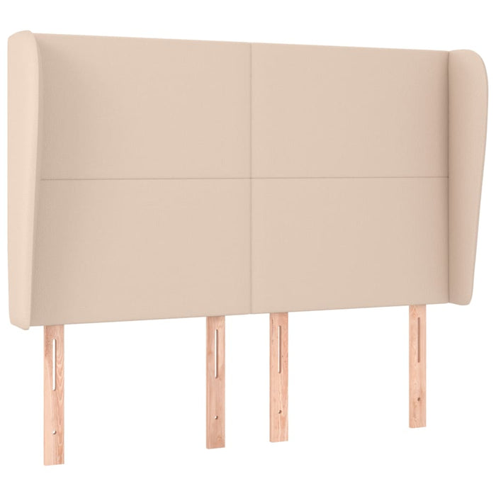 Tăblie pat cu aripioare cappuccino 147x23x118/128 cm piele eco - WALTI WALTI