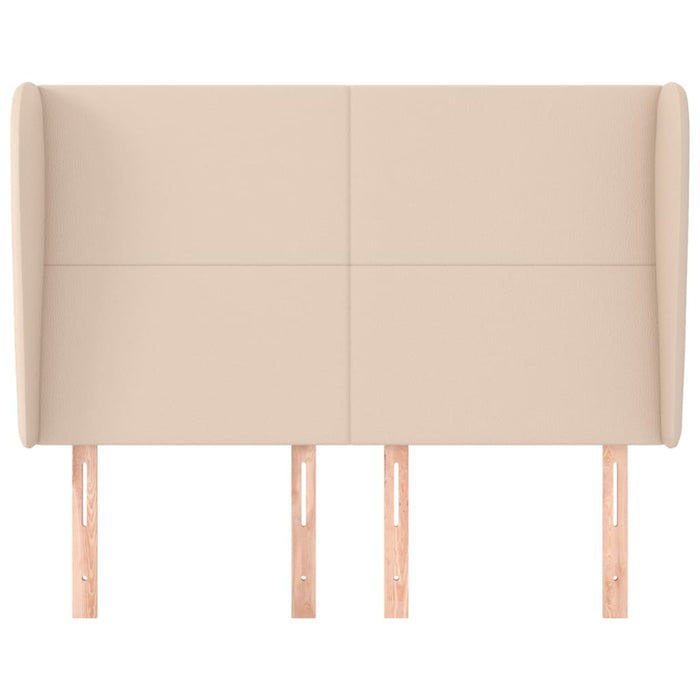 Tăblie pat cu aripioare cappuccino 147x23x118/128 cm piele eco - WALTI WALTI