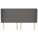 Tăblie de pat cu aripioare gri 163x23x118/128 cm piele eco - WALTI WALTI