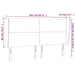 Tăblie de pat cu aripioare gri 163x23x118/128 cm piele eco - WALTI WALTI