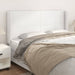 Tăblie de pat cu aripioare, alb, 183x23x118/128 cm, piele eco - WALTI WALTI