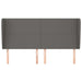 Tăblie de pat cu aripioare gri 183x23x118/128 cm piele eco - WALTI WALTI