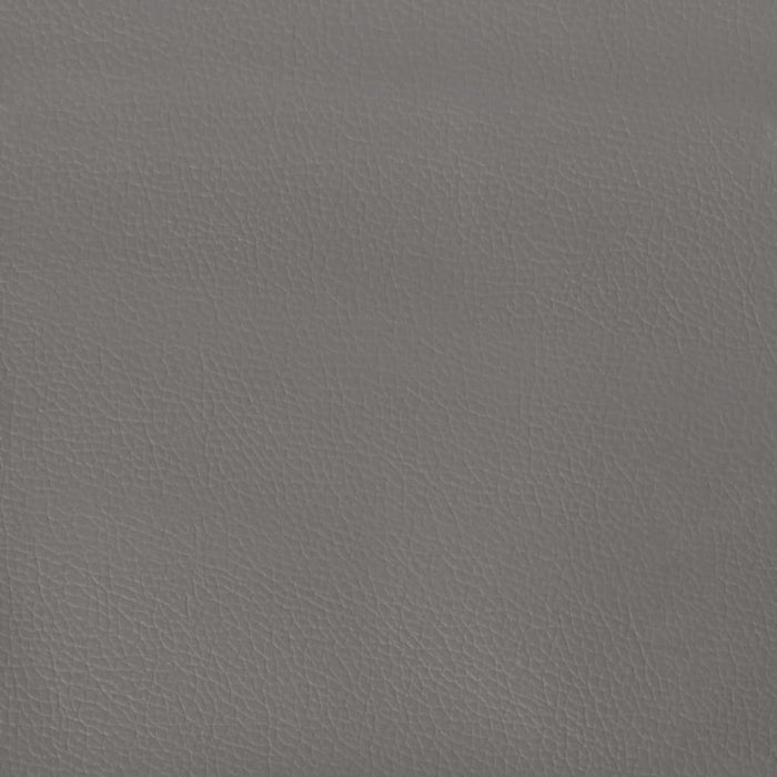 Tăblie de pat cu aripioare gri 183x23x118/128 cm piele eco - WALTI WALTI