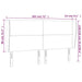 Tăblie de pat cu aripioare gri 183x23x118/128 cm piele eco - WALTI WALTI