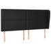 Tăblie de pat cu aripioare, negru, 203x23x118/128 cm, piele eco - WALTI WALTI