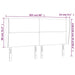 Tăblie de pat cu aripioare, negru, 203x23x118/128 cm, piele eco - WALTI WALTI