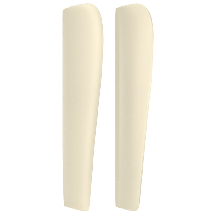 Tăblie de pat cu aripioare, crem, 203x23x118/128 cm, piele eco - WALTI WALTI