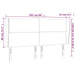 Tăblie de pat cu aripioare, crem, 203x23x118/128 cm, piele eco - WALTI WALTI