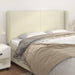 Tăblie de pat cu aripioare, crem, 203x23x118/128 cm, piele eco - WALTI WALTI