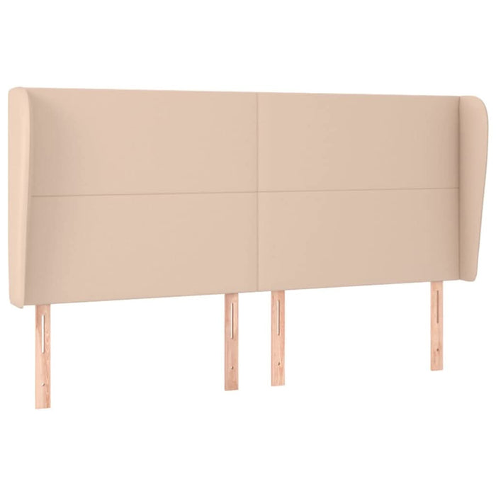 Tăblie pat cu aripioare cappuccino 203x23x118/128 cm piele eco - WALTI WALTI