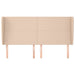 Tăblie pat cu aripioare cappuccino 203x23x118/128 cm piele eco - WALTI WALTI