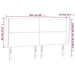 Tăblie pat cu aripioare cappuccino 203x23x118/128 cm piele eco - WALTI WALTI