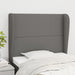 Tăblie de pat cu aripioare gri închis 103x23x118/128 cm textil - WALTI WALTI