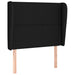 Tăblie de pat cu aripioare, negru, 103x23x118/128 cm, textil - WALTI WALTI