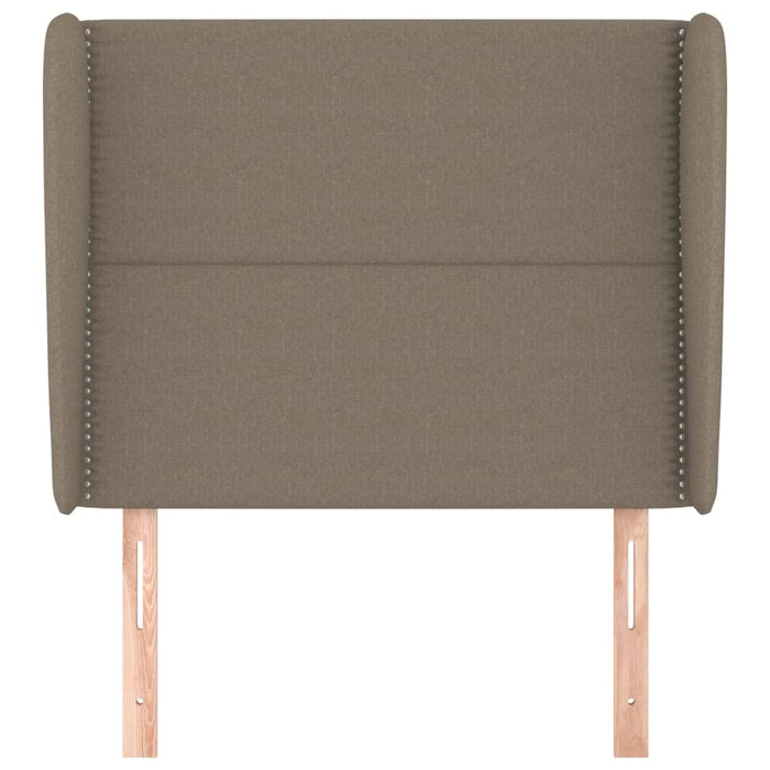 Tăblie de pat cu aripioare gri taupe 103x23x118/128 cm textil WALTI