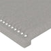 Tăblie de pat cu aripioare gri deschis 203x23x118/128 cm textil - WALTI WALTI