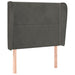 Tăblie de pat cu aripioare gri închis 103x23x118/128 cm catifea - WALTI WALTI