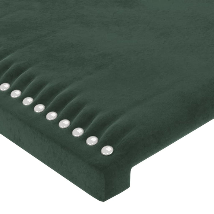 Tăblie pat cu aripioare verde închis 103x23x118/128 cm catifea - WALTI WALTI