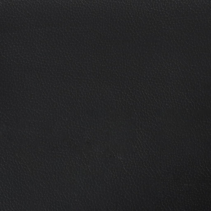 Tăblie de pat cu aripioare, negru, 83x23x118/128 cm, piele eco WALTI