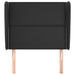 Tăblie de pat cu aripioare, negru, 93x23x118/128 cm, piele eco - WALTI WALTI
