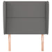 Tăblie de pat cu aripioare gri 93x23x118/128 cm piele eco - WALTI WALTI
