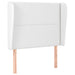 Tăblie de pat cu aripioare, alb, 103x23x118/128 cm, piele eco - WALTI WALTI