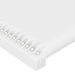 Tăblie de pat cu aripioare, alb, 103x23x118/128 cm, piele eco - WALTI WALTI