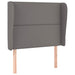 Tăblie de pat cu aripioare gri 103x23x118/128 cm piele eco - WALTI WALTI