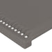 Tăblie de pat cu aripioare gri 103x23x118/128 cm piele eco - WALTI WALTI