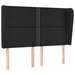 Tăblie de pat cu aripioare, negru, 147x23x118/128 cm, piele eco - WALTI WALTI