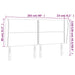 Tăblie de pat cu aripioare, negru, 203x23x118/128 cm, piele eco - WALTI WALTI
